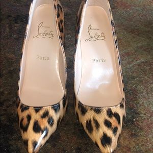Christian louboutin patent leopard so Kate